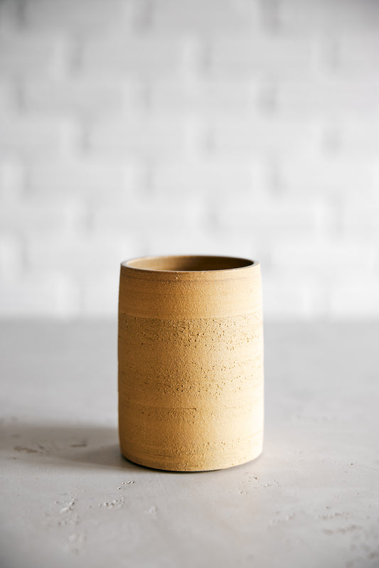 YELLOW SAND VASE